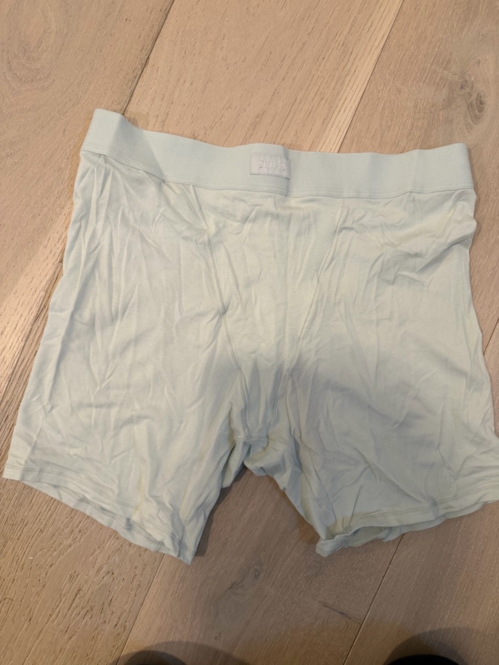 NWT SKIMS Women's Boxer Briefs in Pale Blue